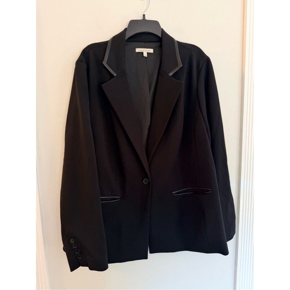 41 Hawthorn Black Career Blazer Jacket Size 3X